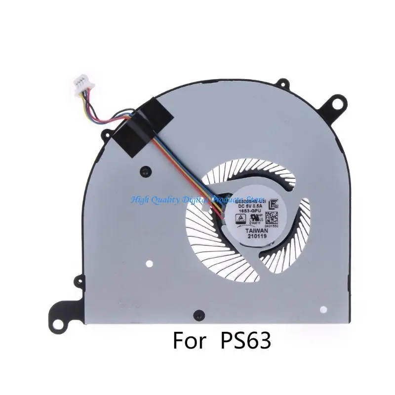 U2JE 1 Piece Laptop Resfricing Fan para MSI Modern PS63 8rc 8m MS-16S1 5V 0,5A 4pin 4WIRES