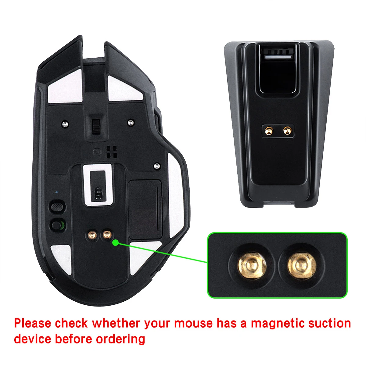 Dock di ricarica RGB per Razer Mouse DeathAdder V2 Pro Viper Ultimate Basilisk Ultimate Naga Pro