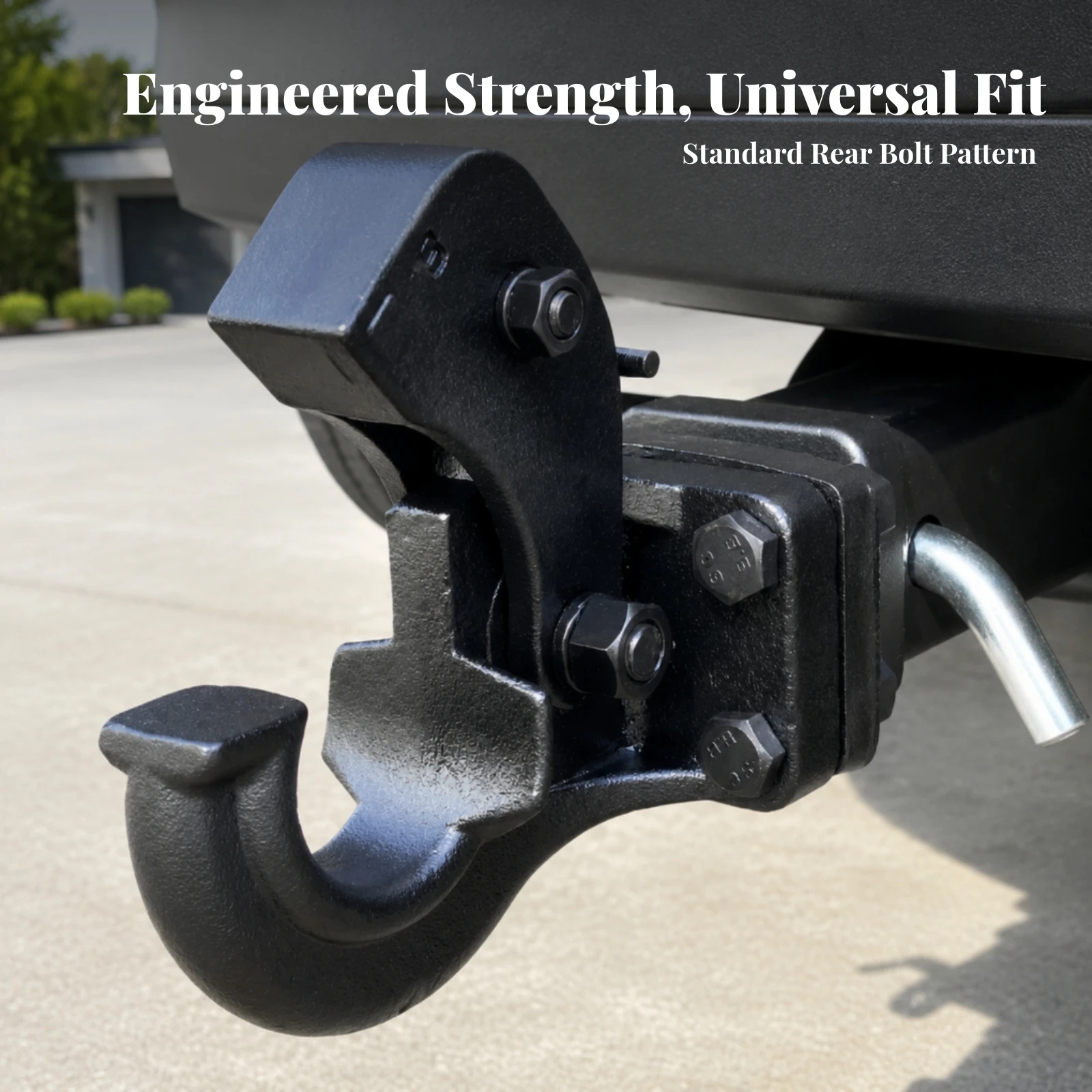 Hitch Arm with Hook Heavy-Duty Trailer Hitch Arm Hardware Rugged for Truck Owners, Vehicle Recovery