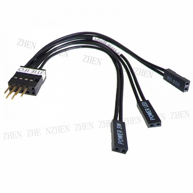 Y Y for  Motherboard Power SW HDD LED + - Cable 6P Start Switch Jumper Front Panel Header | Motherboard | Power SW HDD LED