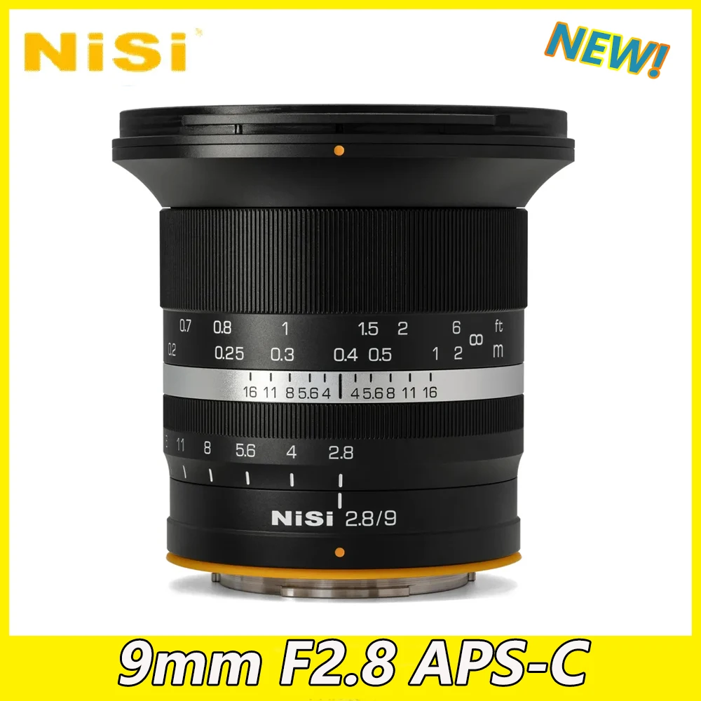 

NiSi 9 мм F2.8 APS-C ультра широкоугольный объектив камеры для Sony E Fuji X Canon RF Nikon Z M4/3 ZFC Крепление камеры десять игл звезда объектив