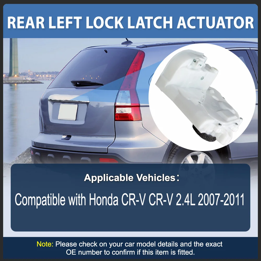 

Door Lock Actuator Latch Front/Rear Left/Right Side 72650-SWA-A01 72150-SWA-A01 For Honda CR-V CRV 2.4L 2007 2008 2009 2010 2011