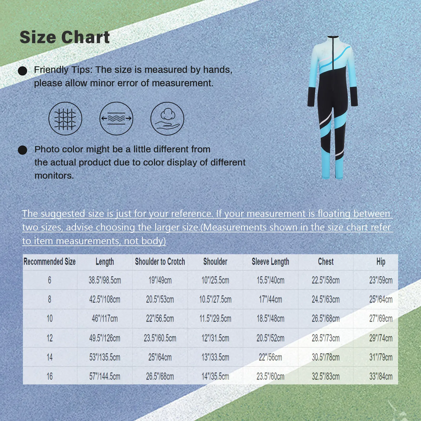 Crianças meninos meninas patinação artística macacão gola manga longa brilhante strass floco de neve cor bloco zíper bodysuit macacão