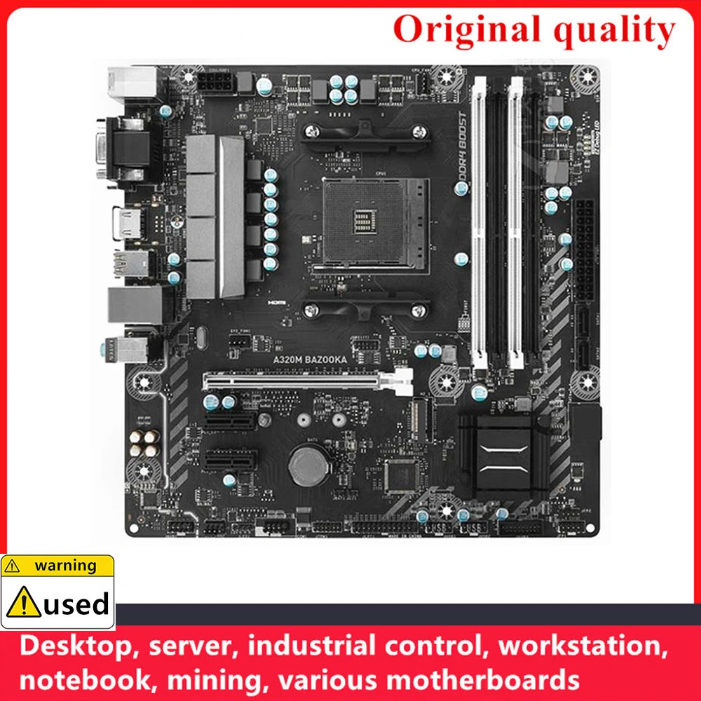 

For A320M BAZOOKA Motherboards Socket AM4 DDR4 64GB For AMD A320 Desktop Mainboard SATA III USB3.0