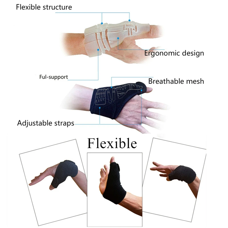 1PC Wrist Support Thumb Support Brace Carpal Tunnel Wrist Guard Stabilizer Wrap Hand Protector Splint Sprain Arthritis Wristband