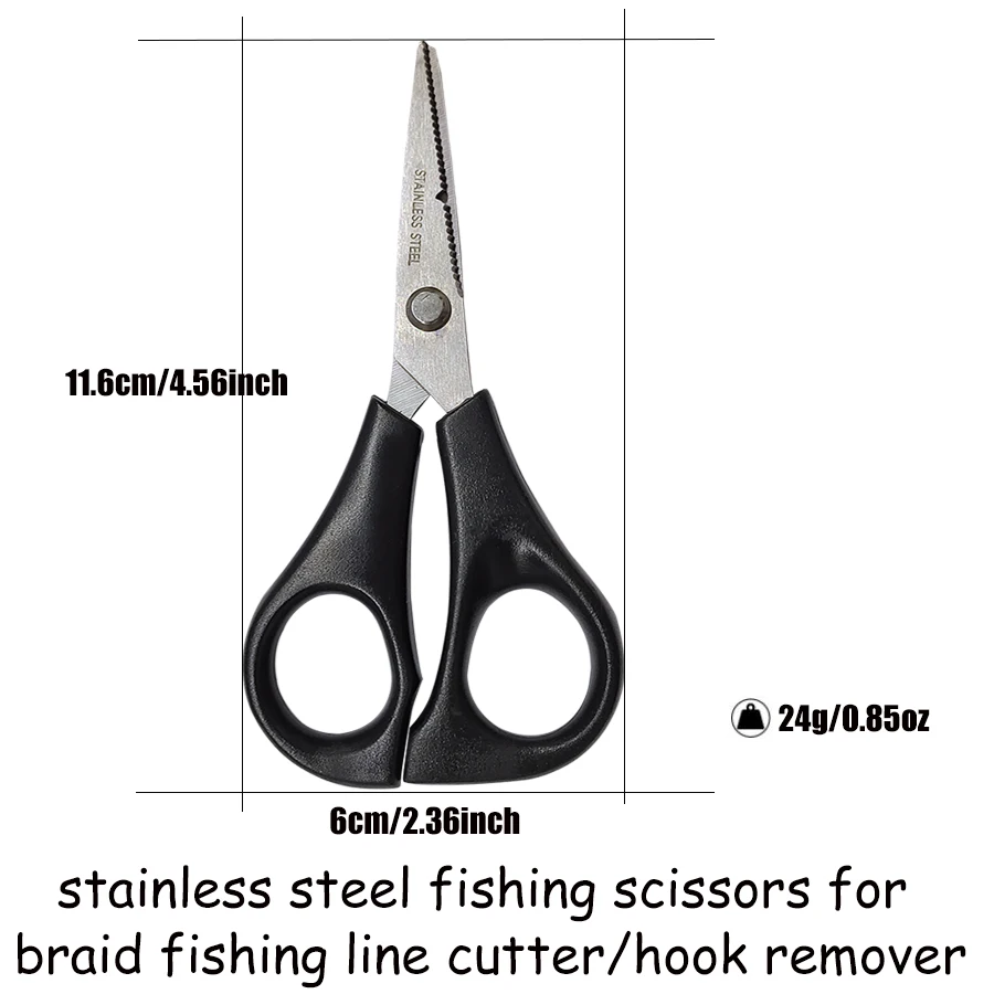 Fish Use Scissor Stainless Steel Portable Scissor Plier Cut PE line Braid Line Cutter Plies Carp Fishing Tool Accessories