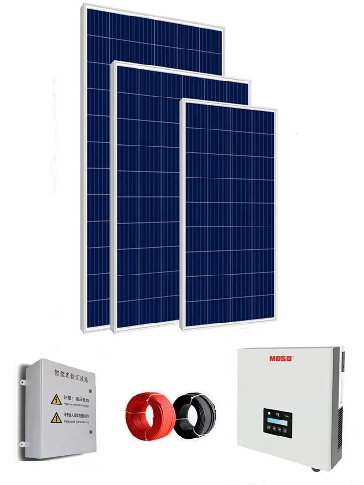 5KW whole set solar panel price inverter  power home system