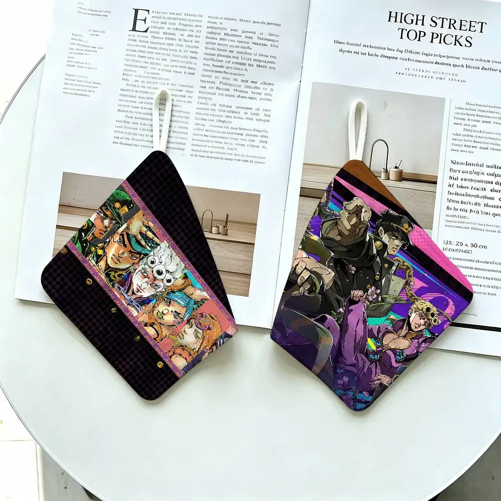J-JoJo's Bizarre Adventure Polyester Cotton Daily Towel, Hanging Kitchen Hand Wiping Cloth, Durable for Whole House Use
