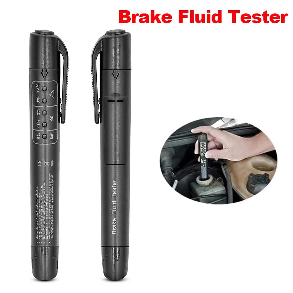 

Универсальный автоматический тестер тормозной жидкости, ручка для DOT3 DOT4, светодиодный точный контроль тормозного масла, качественный инструмент для тестирования автомобилей