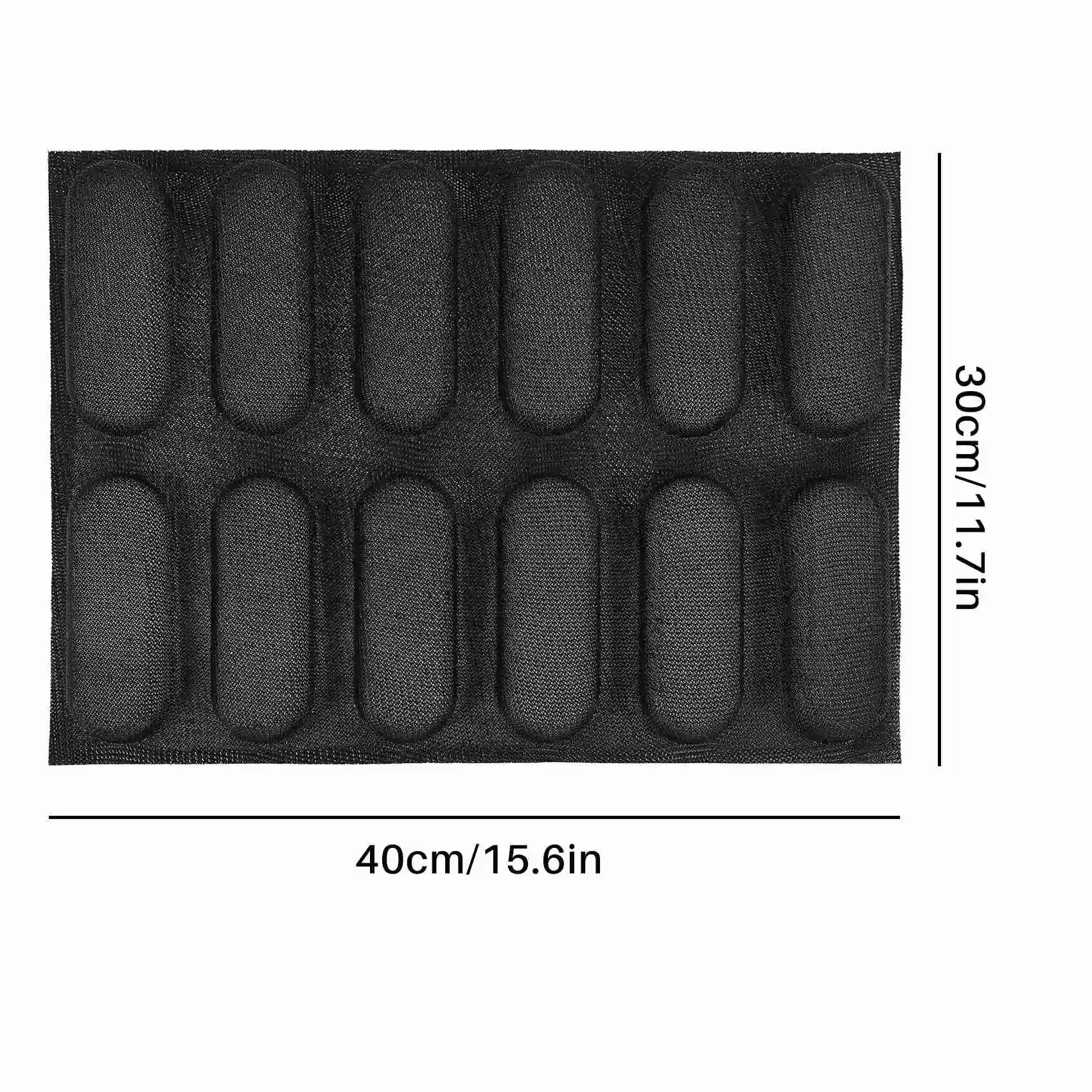 

BHTS-Silicone Pan-Non-Stick Perforated French Bread Pan Forms,Hot Dog Molds , Baking Liners Mat Bread Mould
