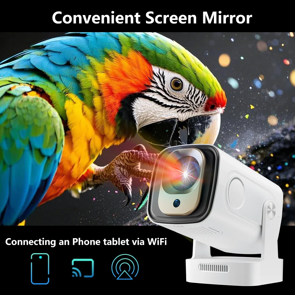 Ultra Shortthrow 4K Native 1080P Android 11 Projector 400ANSI HY260PRO Wifi6 BT5.4 Home Cinema Office Portable Projector Casting