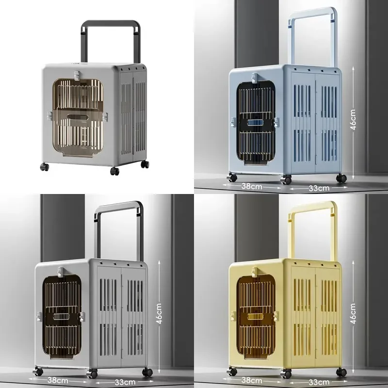 Large Capacity Foldable Detachable Pet Luggage for Big Cats and Dogs Travel Carrier