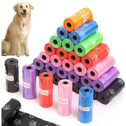 10/1Rolls Dog Poop Bag Outdoor Cleaning Poop Bag Outdoor Clean Pets Supplies for Dog 15Bags/Roll Refill Garbage Bag Pet Supplies