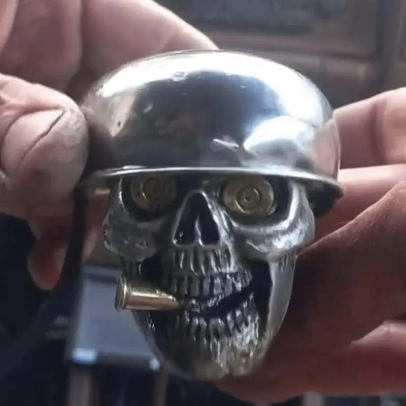 Skull Shifter Knob Skull Soldier Handle Shifting Knob Resin Car Handle Knob Handcrafted Handle Shifting Knob For Manual