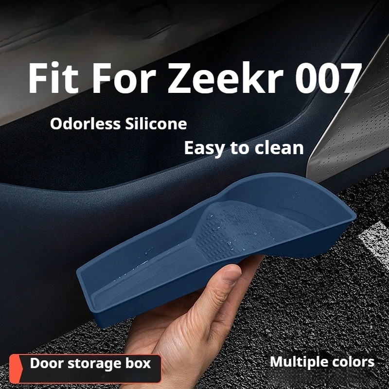 

Fit For Zeekr 007 2024 2025 Car Door Storage Box Organizer Silicone Interior