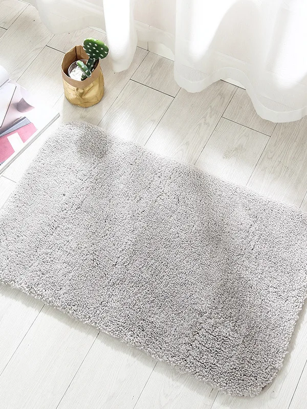 

Thiened Plu Home Use Mat Kitchen Batoom Door Mat Anti Slip Absorbent Floor Mat Simple Sle Mixed Fabric hine Knitted