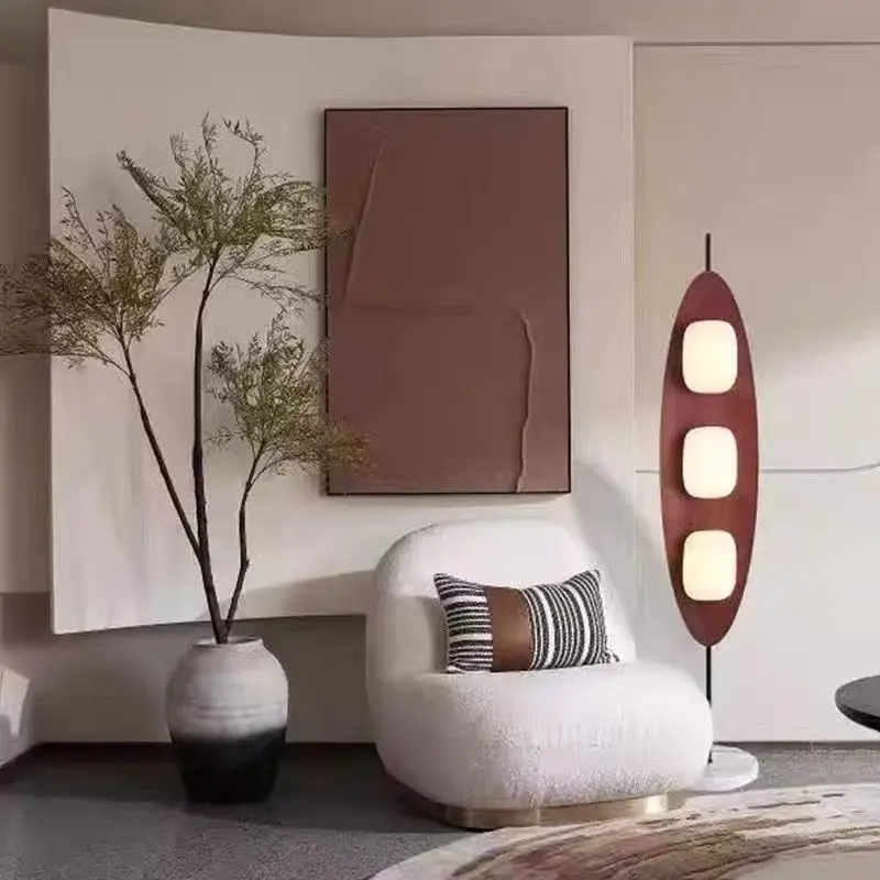 Japanese Sofa Living Room Floor Light Bedroom designer Pea Lamp Senior Sense Sailboat Standing decorative Floor Lamp