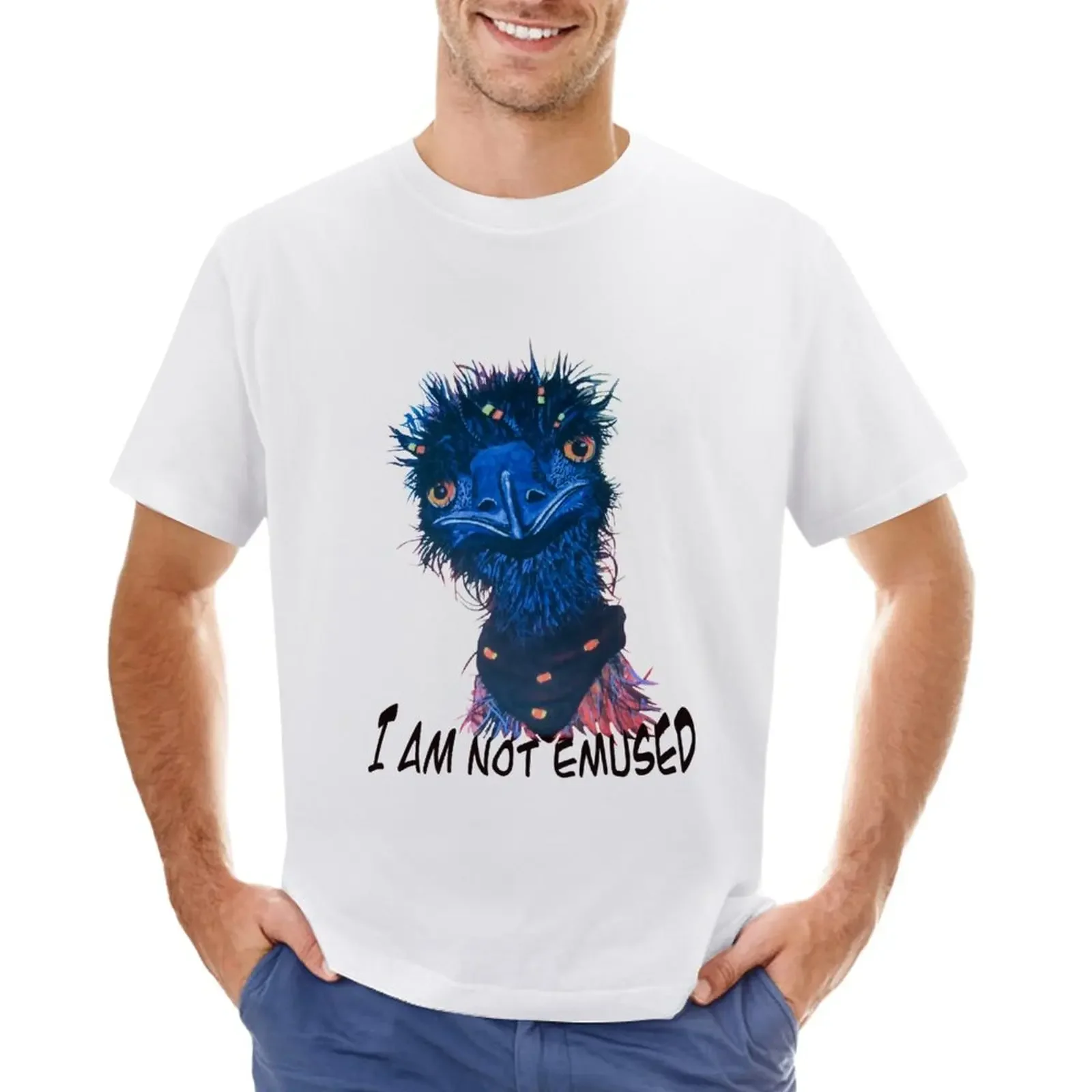 I am not emused hippie funny emu pun T-Shirt Aesthetic clothing plain for a boy designer t shirt men