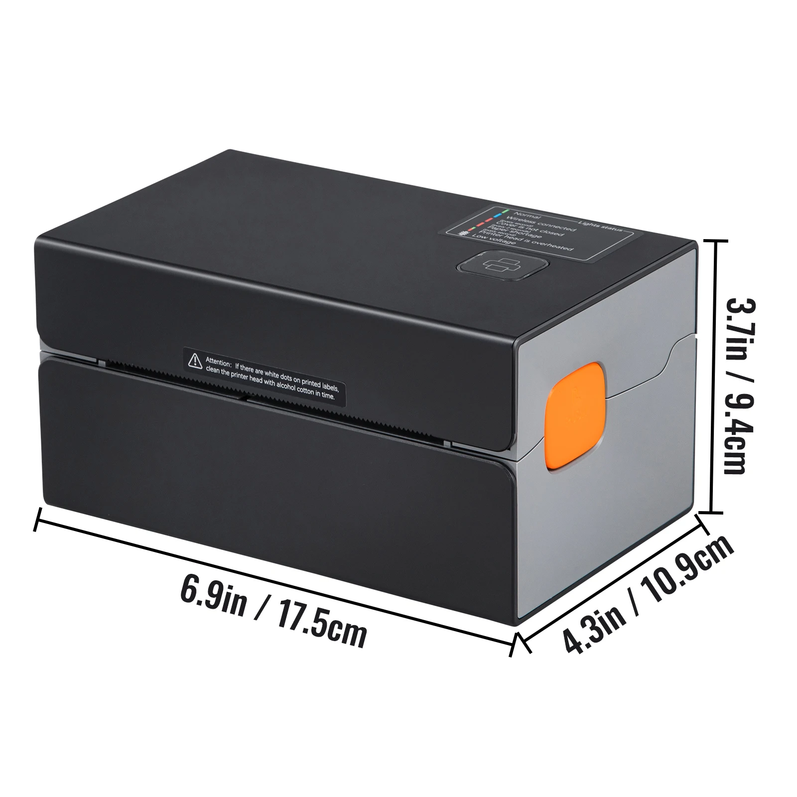 SucceBuy 300 DPI thermische labelprinter Bluetooth en automatische labelherkenning Ondersteuning Windows/Android voor 4x6 postpakketten