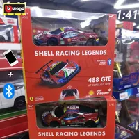 New Style Bburago 1:41 Ferrari Serie,SF-23,330 P4,296 GTB,mobile Phone Bluetooth Control Remote Control Die-cast Alloy Car Model