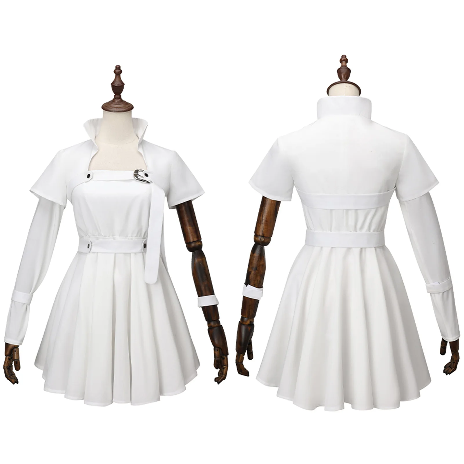 

Stage Mizi Cosplay Costume Anime Girl Women Idol White Dress Stage Performance Costume Halloween Uniform Set