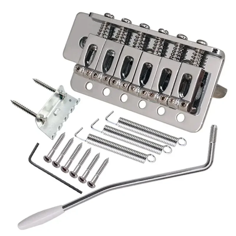 

6 Strings Guitar Bridge Saddle Tailpiece For Electric Guitar Tremolo Bridge Set Drop Shipping