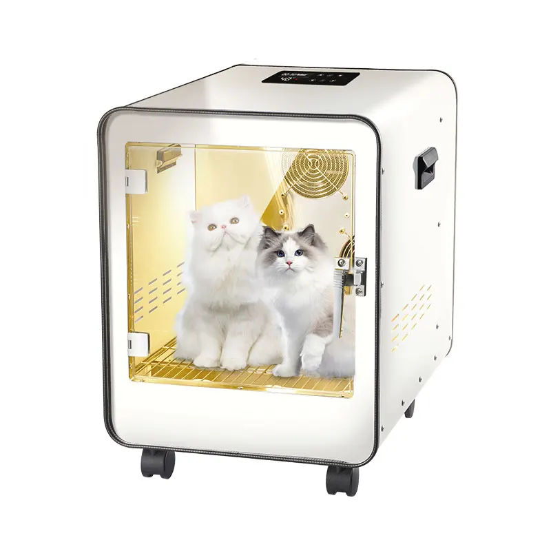 Household pet drying box