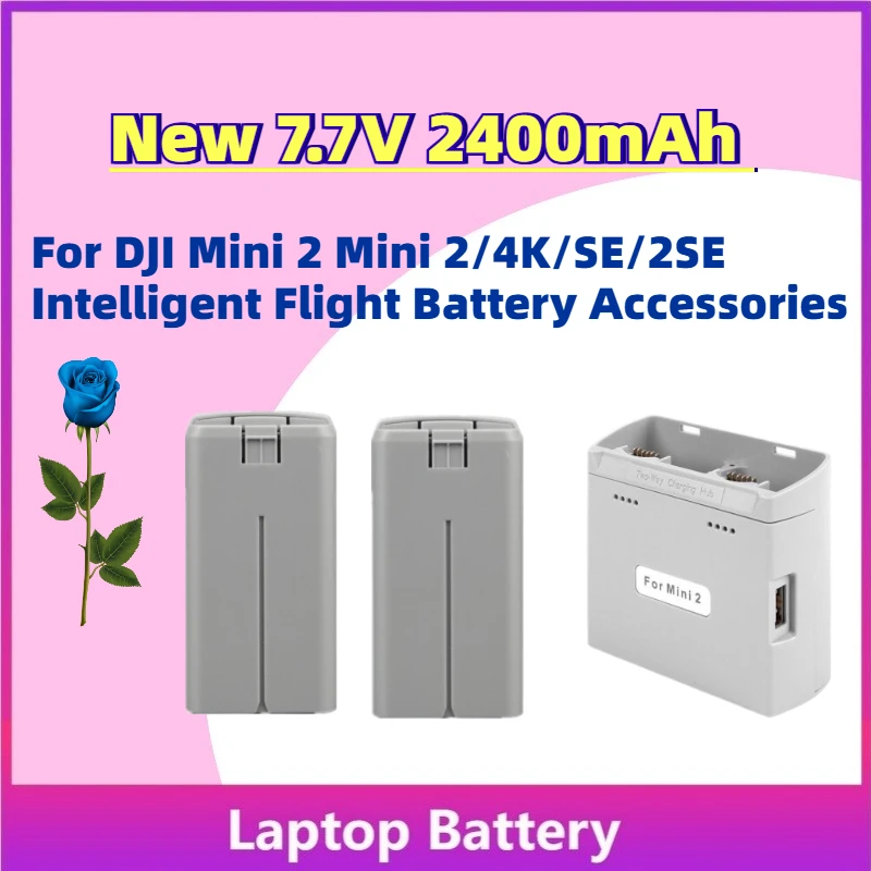 

Large Capacity New 7.7V 2400mah Drone Battery or Charger for DJI Mini 2 Mini 2/4K/SE/2SE Intelligent Flight Battery Accessories