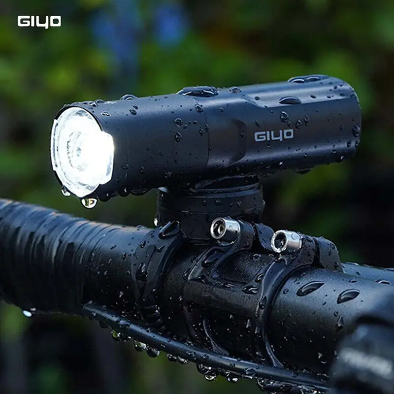 

GIYO 800LM Bike Light 2500mAh Power Bank Type-C Charging Front Lamp Bicycle Headlight MTB Road Cycling Flash Highligh