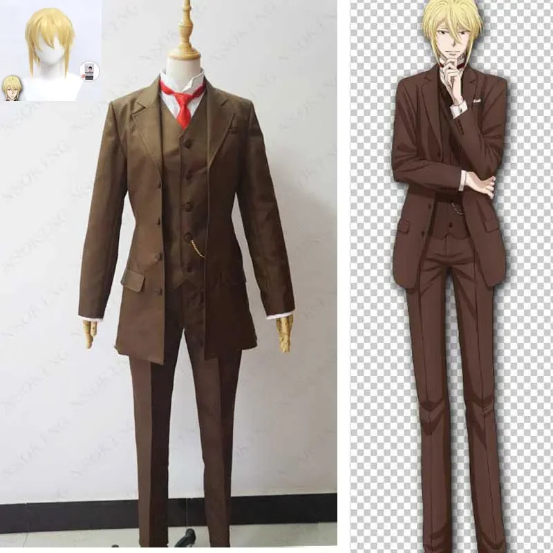 Yuukoku no Moriarty MORIARTY THE PATRIOT Albert James Moriarty William Cosplay Costume With Wig Custom-made