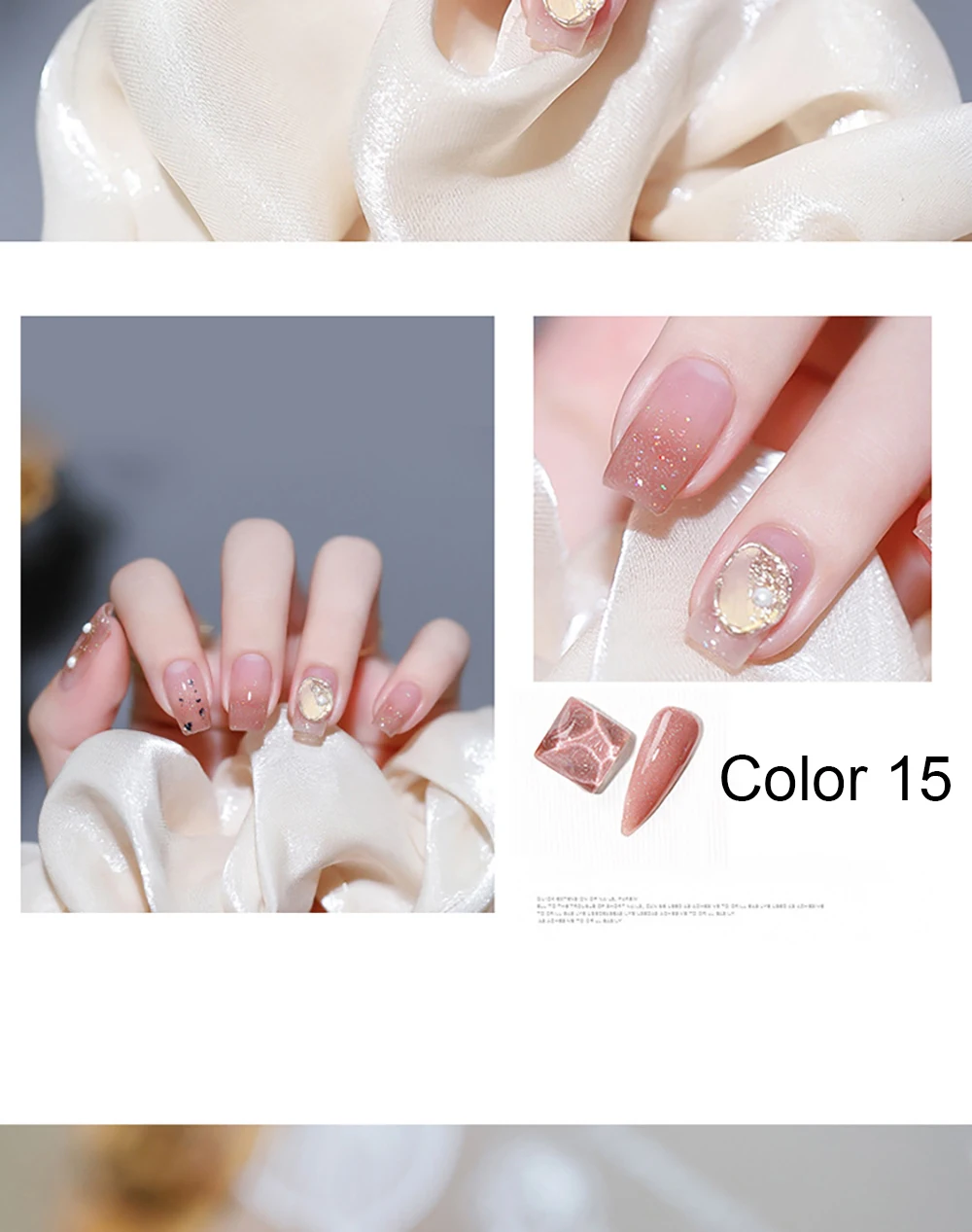 Vendeeni 18 Farben Pink Highlight Gel Nagellack Semi-Permanent UV Soak Off Gel Hochwertiger Glänzender Nagelkunst Gel-Lack – Detail 9