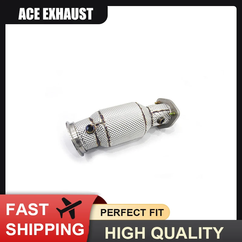 

ACE Exhaust Systems for Porsche Macan 2.0T 2019+High Flow Downpipe with Heat Shield SUS304 Performance Exhaust Pipe