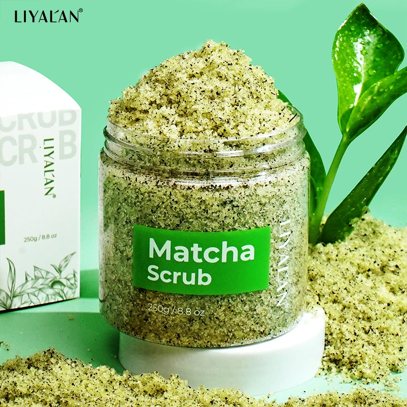 Matcha Green Tea Scrub Body Exfoliating Skin Brighten Improve Dullness Pore Cleansing Moisturizing Reduces Melanin Body Care