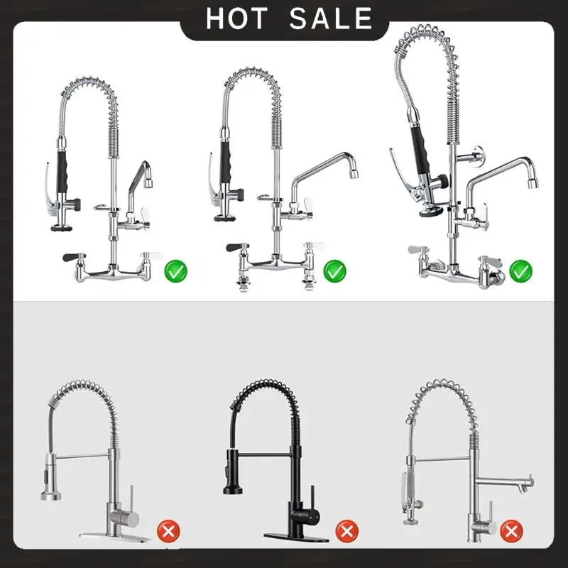 24-часовая доставка, смеситель для ополаскивания посуды, распылительная головка, латунная универсальная насадка для душа с соединением 1/2 дюйма, кухонная насадка для душа с фиксирующим кронштейном