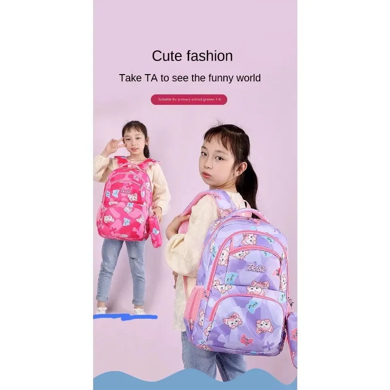 Children Primary Schoolbag Student Backpack Boy Girl Lightweight Shoulder Book Bag Kids Printed Cartoon Large Capacity Schoolbag