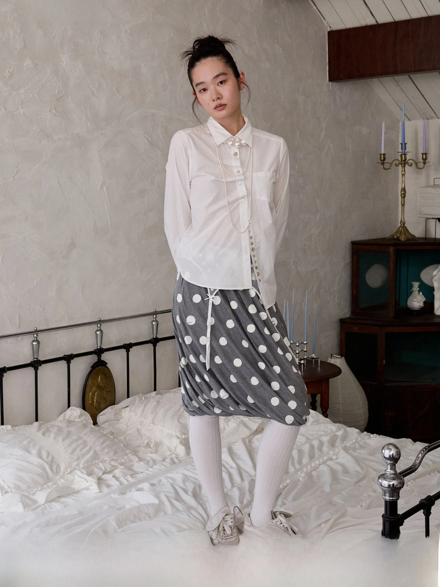 

JINN STUDIO женский приталенный длинный све irt однотонный асимметричный дизайн на пуговицах с базовым слоем, топ для поездок на работу, хлопок