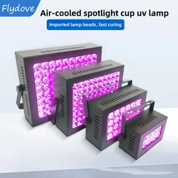 Portable Air Cooled UV Spotlight cup High Intensity LED 395nm 405nm Shadowless Adhesive Green oil Oil Ink Resin Curing Lamp
