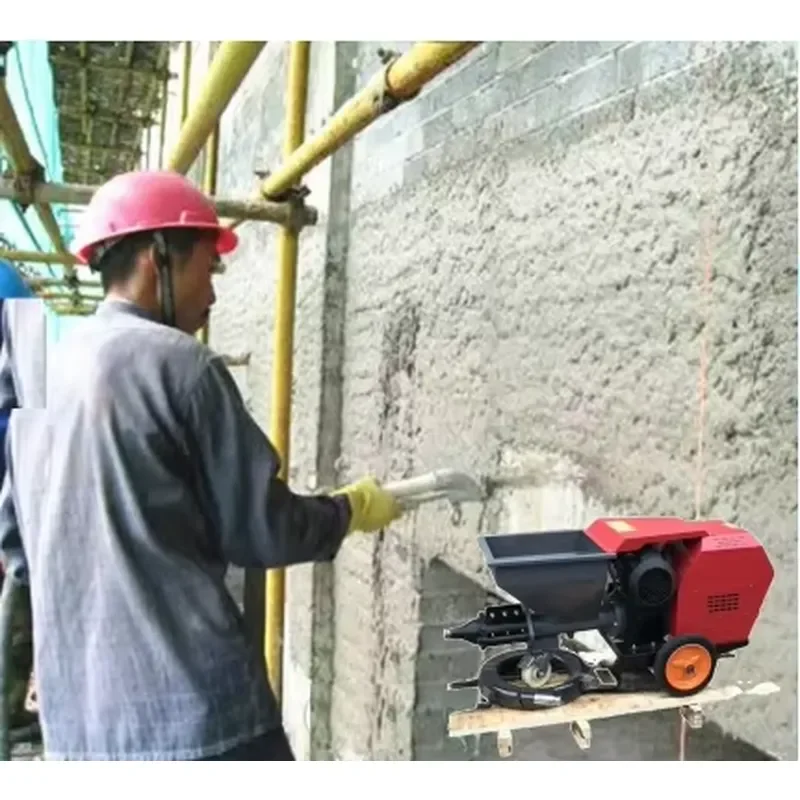 Electric Diesel/Electronic Mini Plaster Spraying Machine Mortar Spray Machine Voltage220v/380v Wall Mortar Spray Plaster