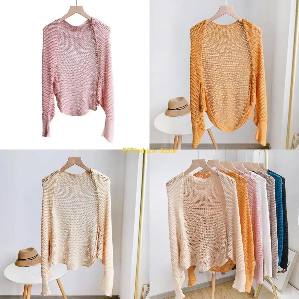 y5gc عباءات أنيقة للنساء الطقس الساخن الطقس العلوي التفاف اللون الكلاسيكي #1