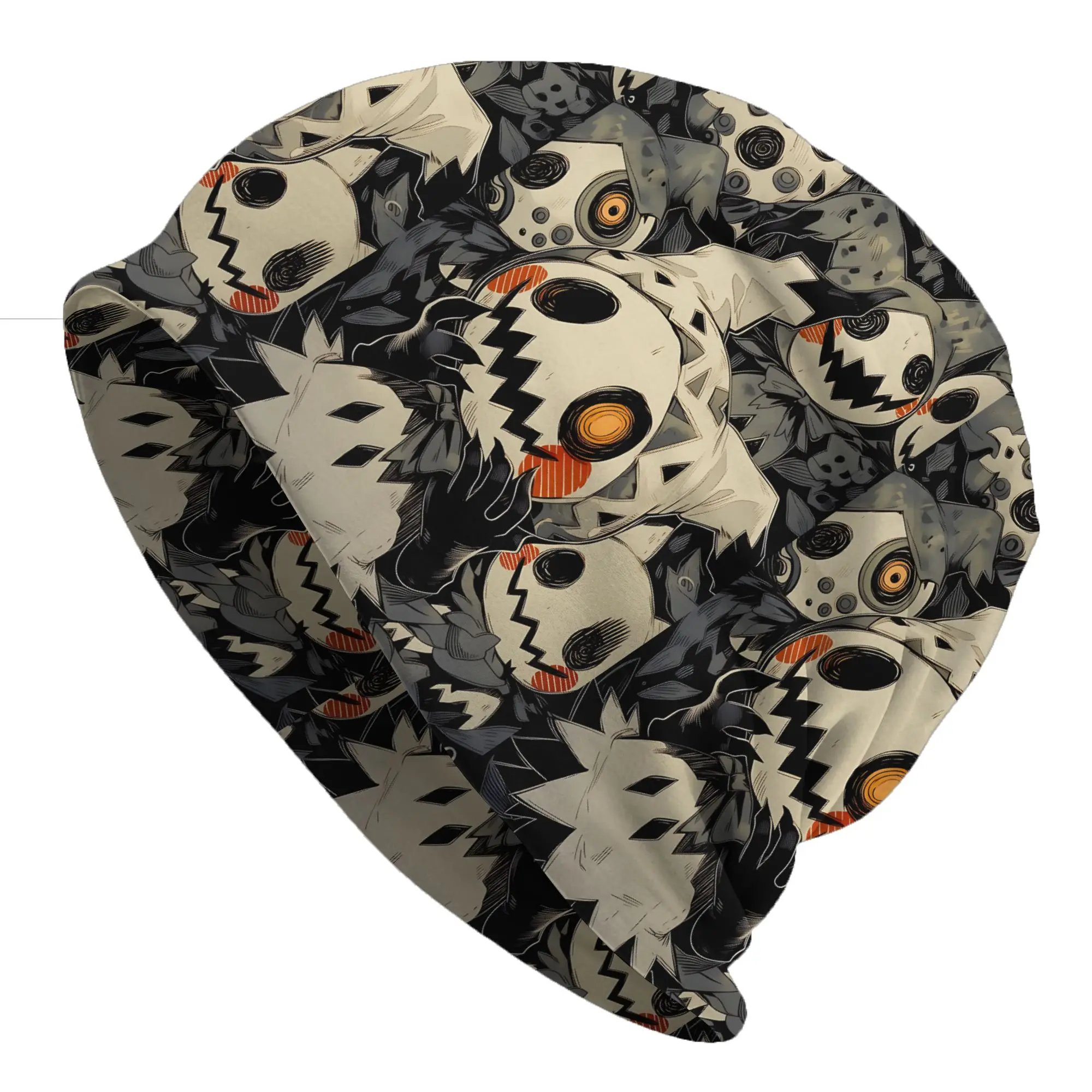 Pokemon Mimikyu Spotted Worn Collage Thin Hat Bonnet Hats Autumn Styles  Skullies Beanies Caps Men Women's Street Ski Cap