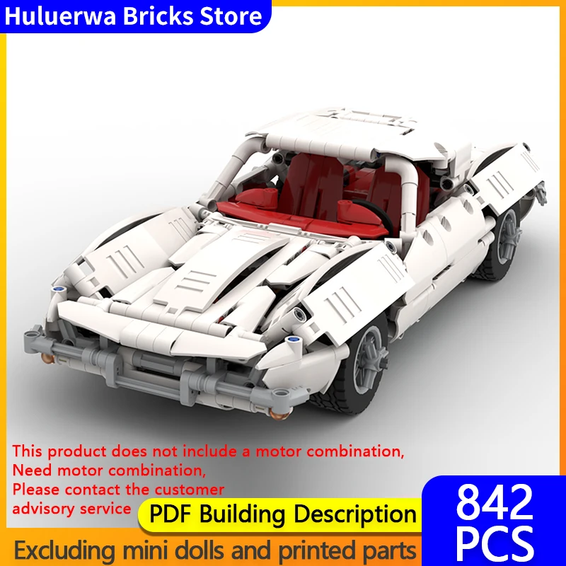 

Speed Racing Car Model MOC Building Bricks Corvette C2 Hypercar Modular Technology Gifts Holiday Assemble Children Toys Suit