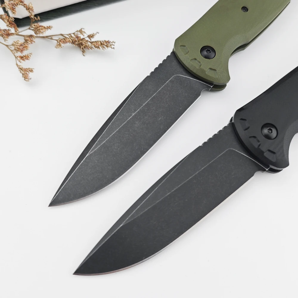 AU TO Knife BM 4300 CLA  Folding Pocket Knife D2 Blade G10 Handle Hunting Knife Camping EDC Tool Tactical Military Knives