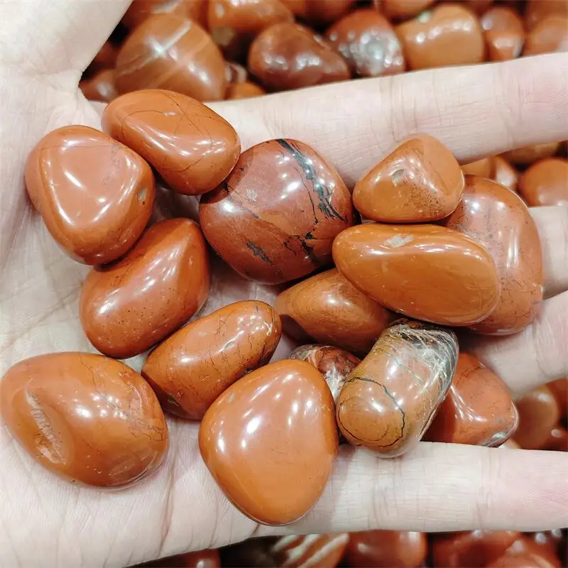 500G Natural Red Jasper Quartz Freeform Tumbled Stone Reiki Healing Crystals Energy Therapy Gemstones DIY Garden Decoration