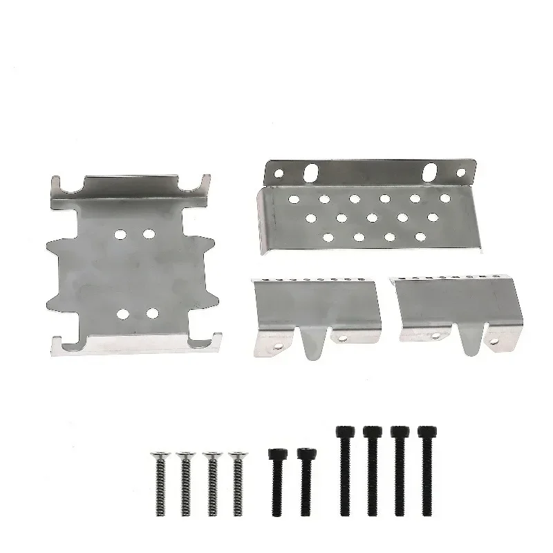 1/7 RC Crawler 304 Stainless Steel Chassis Armor for Wrangler CK5811 - Heavy Duty, Shockproof, Upgrade Parts, Off-Road Climbing