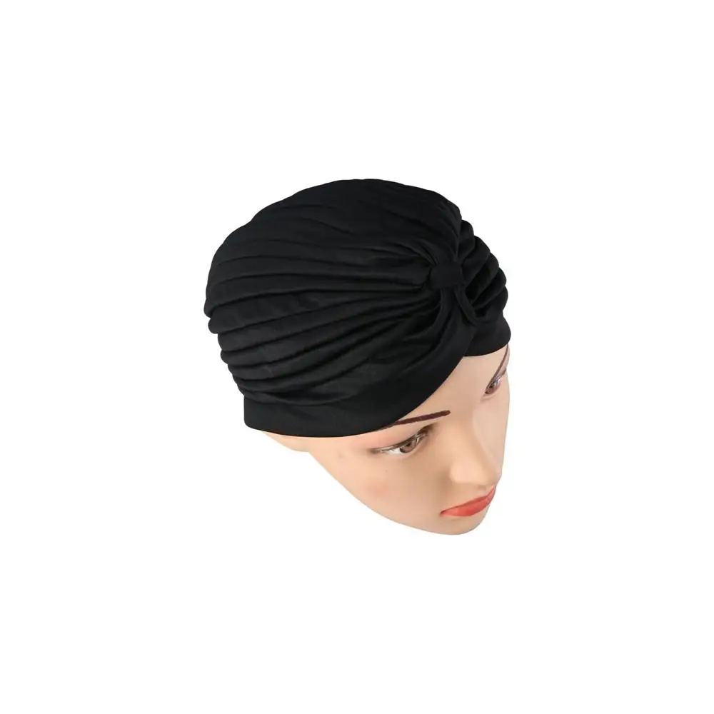 Autumn Headwear Warm Ramadan Head Wraps Indian Headbands Elastic Solid Color Headscarf Muslim Cap Muslim Hat Turban Hats