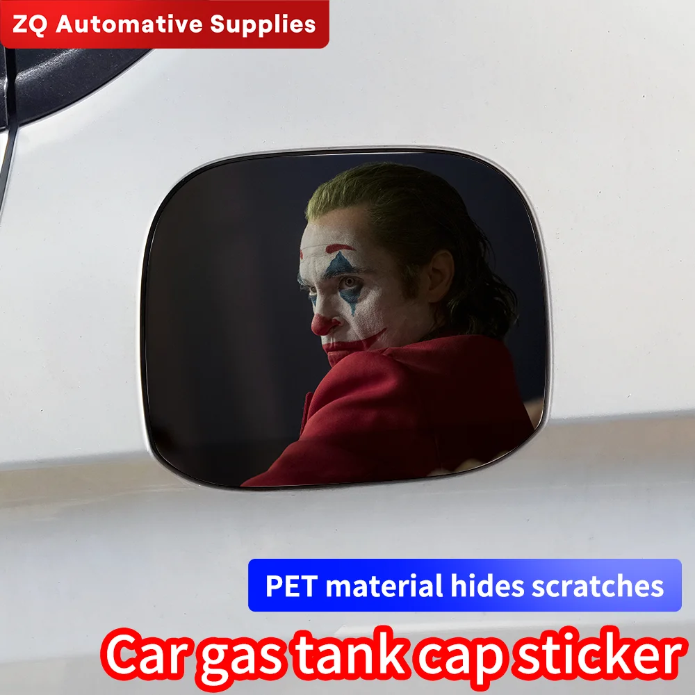 Joker Car Sticker Auto Refueling Cap Fuel Tank Cap Cover Waterproof Sunscreen Sticker Decoration Car Body Stickers Accessories