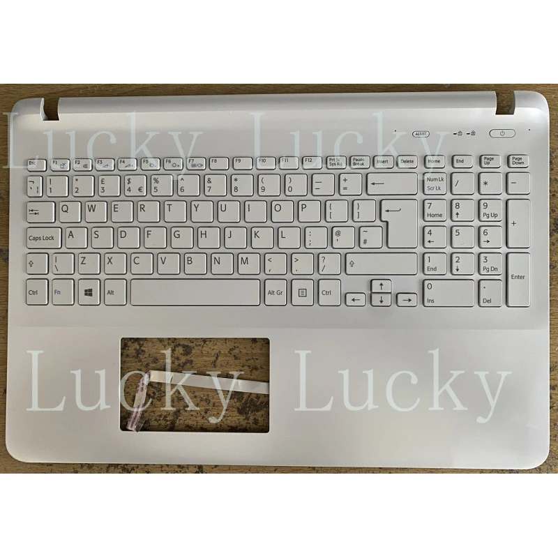 

Оригинальная белая подставка для рук (пальмрест) для ноутбука Sony VAIO SVF1521J1EW с британской клавиатурой