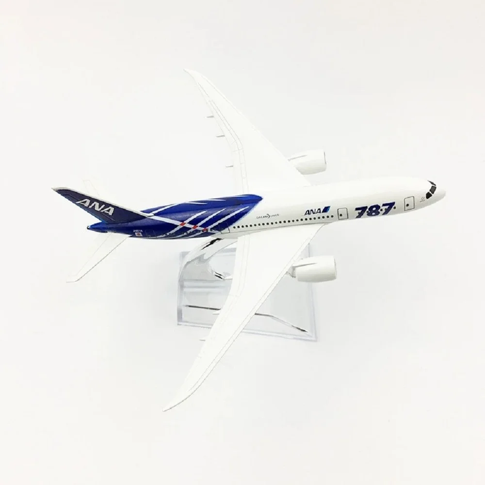 Airplane Enthusiast 6Inch Scale Aircraft 787 ANA Japan All Nippon Airways 16cm Alloy Plane B787 Model Airplane Gift Displays