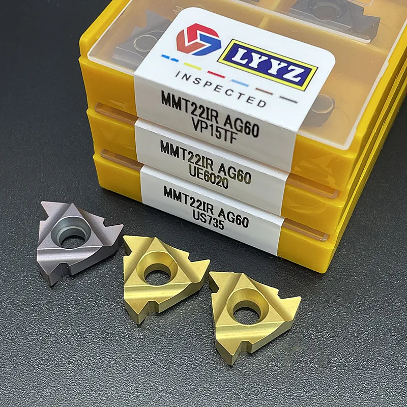 MMT22ER MMT22IR AG55 AG60 VP15TF UE6020 US735 cncthreadフライスカッター超硬ツールmmt 16ER 16IR旋削工具