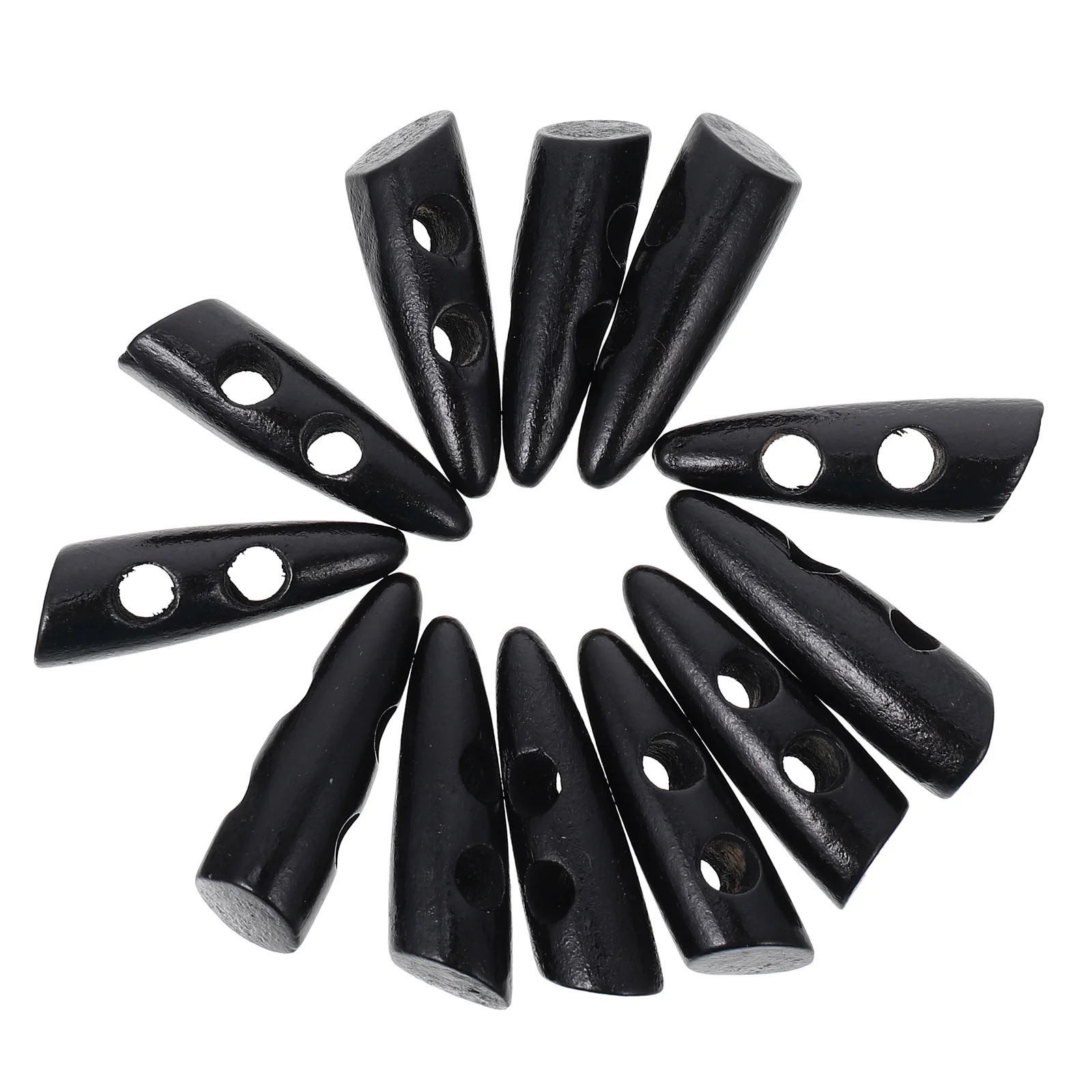 

50Pcs Wooden Buttons for DIY Sewing Craft Coats Sweaters Jackets Sturdy Trustworthy Coat Button Coat Horn Button